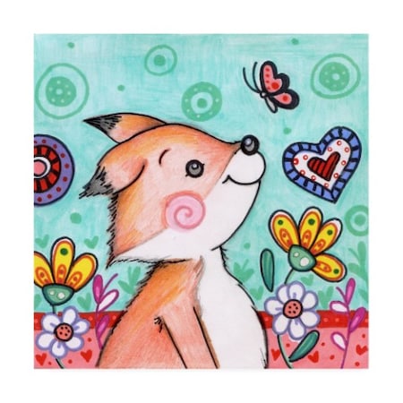 Valarie Wade 'Foxy Friend' Canvas Art,24x24